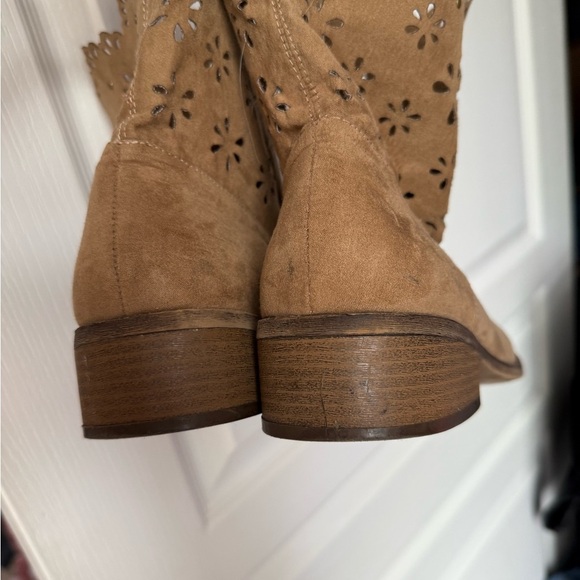 Unisa Brown Floral Ankle Booties - Picture 7 of 7